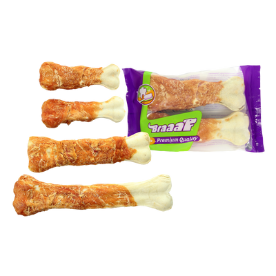 Foto van Braaaf Pressed Chicken Bones 12.5 cm (2 pcs)