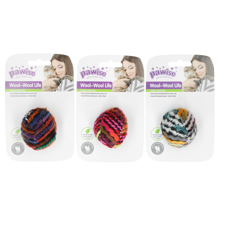Foto van Pawise Meowmeow life - wool ball