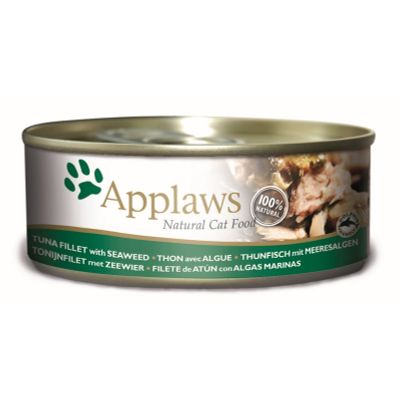 Foto van Applaws Kattenvoer Blik Tonijn & Zeewier 156 gr.