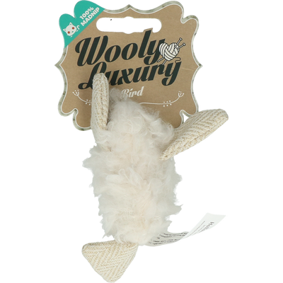 Foto van Wooly Luxury Vogel Wit