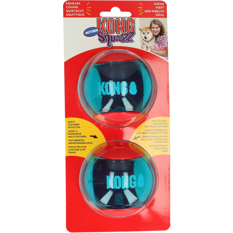 Foto van KONG Squeezz Action Red Small