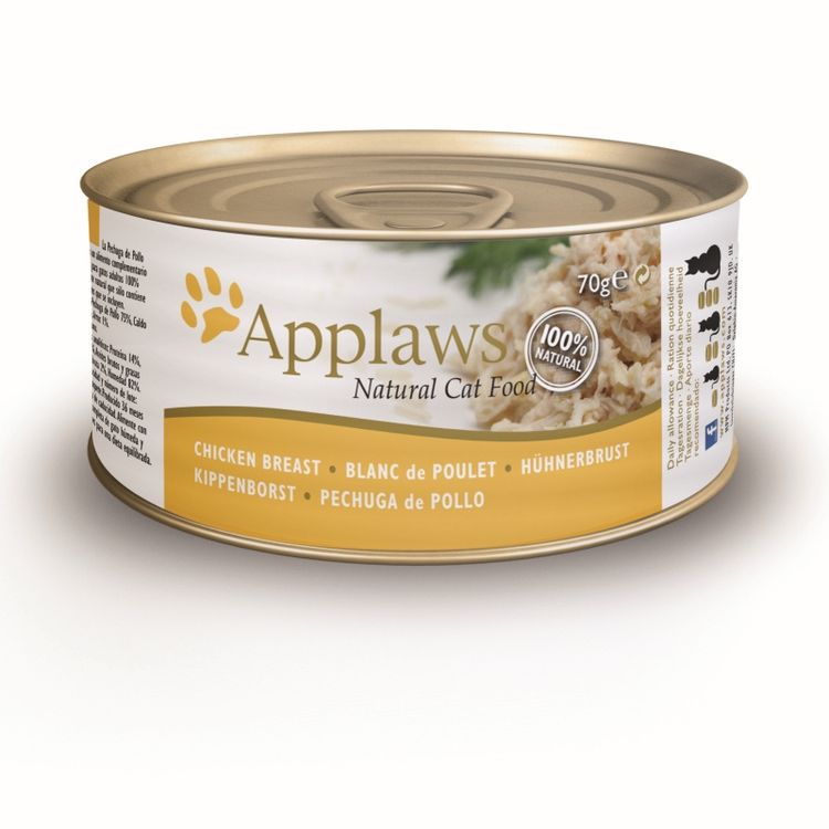 Applaws Kattenvoer Blik Kippenborst 70 gr. Foto van Applaws Kattenvoer Blik Kippenborst 70 gr.