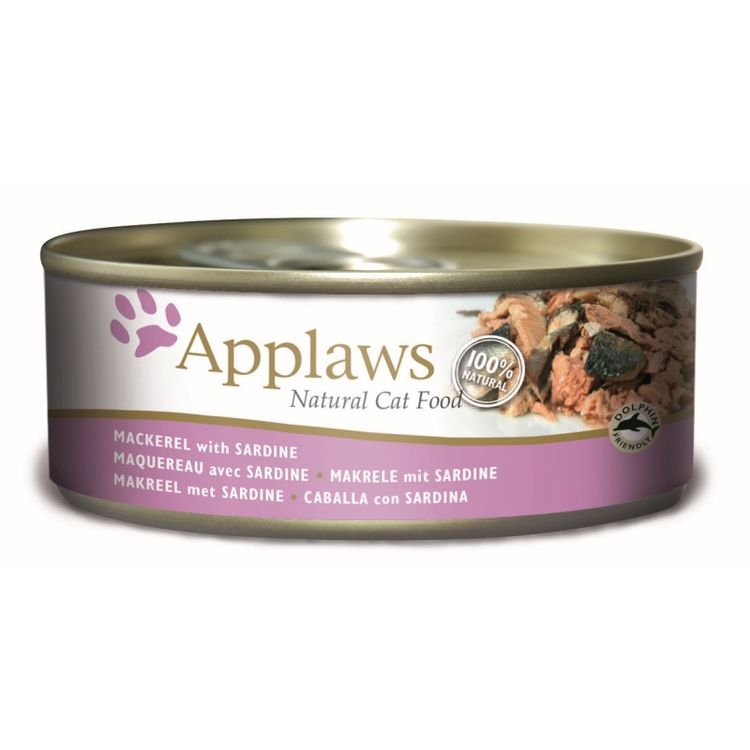 Applaws Kattenvoer Blik Makreel Sardine 156 gr. Foto van Applaws Kattenvoer Blik Makreel Sardine 156 gr.
