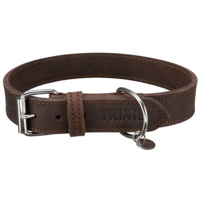 Trixie Rustic vetleer-halsband Foto van Trixie Rustic vetleer-halsband