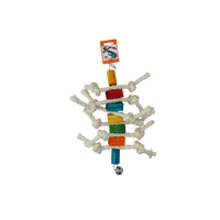 Birrdeeez Caterpillard Bird Toy (Wood en Rope)