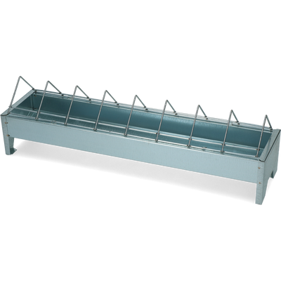 Foto van Pluimvee voertrog 50 cm gegalv. metaal