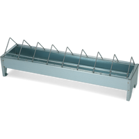 Pluimvee voertrog 50 cm gegalv. metaal