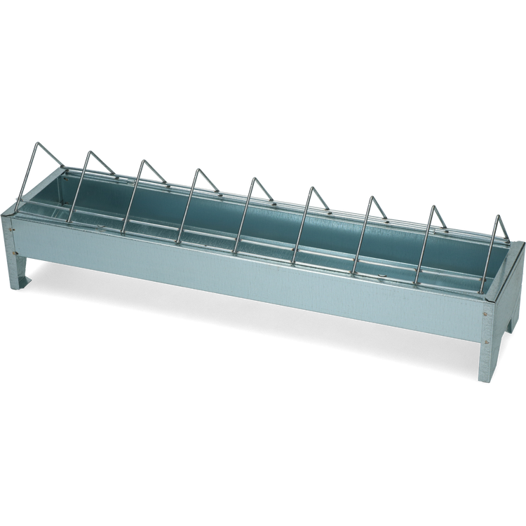 Foto van Pluimvee voertrog 50 cm gegalv. metaal