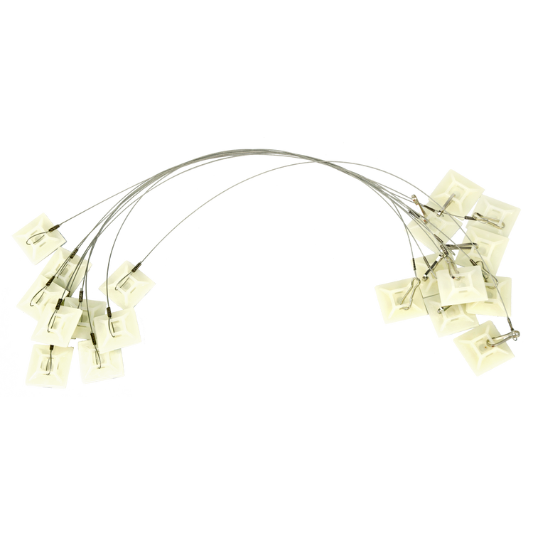 Foto van Plak-anker voor voerdoos tweezijdig 25cm + haak (set=10st)