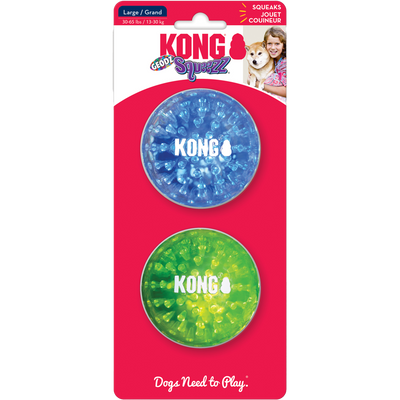 Foto van KONG Squeezz® Geodz 2-pk Assorted Lg