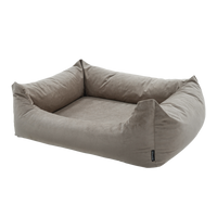 Madison Velours Dog Bed Taupe L