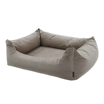 Foto van Madison Velours Dog Bed Taupe L