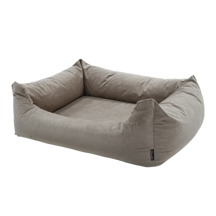 Foto van Madison Velours Dog Bed Taupe L