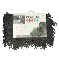 Eat Slow Live Longer Play Mat Grey