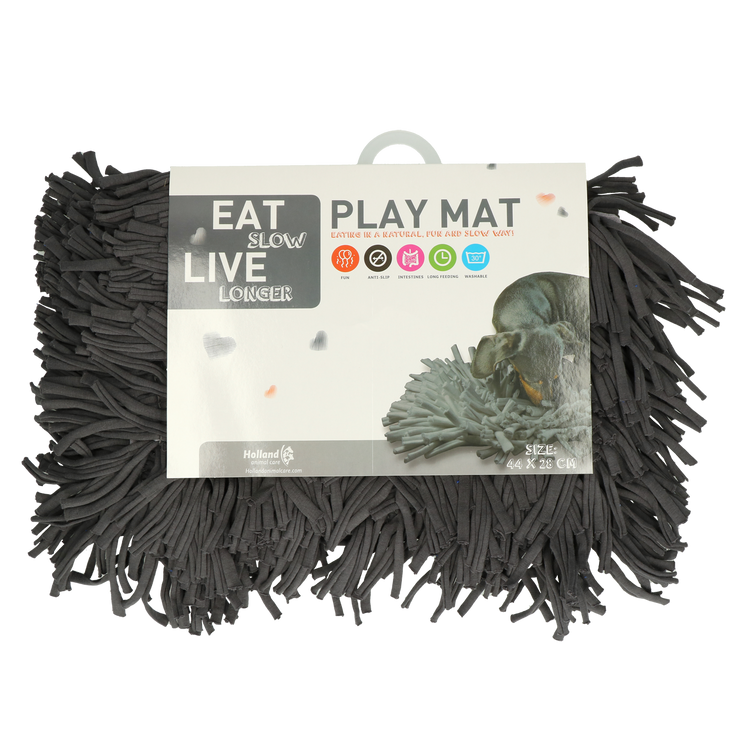Foto van Eat Slow Live Longer Play Mat Grey
