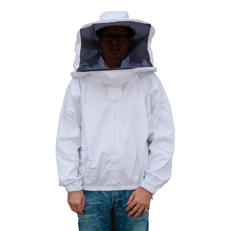 Foto van Wespen-Imkerjas met hor.+vert. rits maat XXL