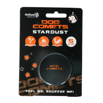 Foto van Dog Comets Ball Stardust Zwart/Oranje S