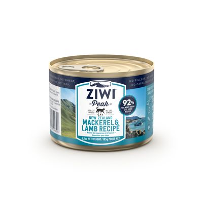 Foto van ZIWI Peak Cat Cans Mackerel & Lamb 185 gr.