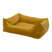 Madison Velours Dog Bed Geel L