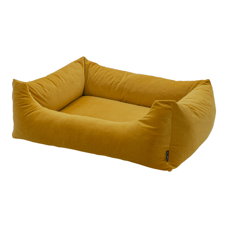 Foto van Madison Velours Dog Bed Geel L