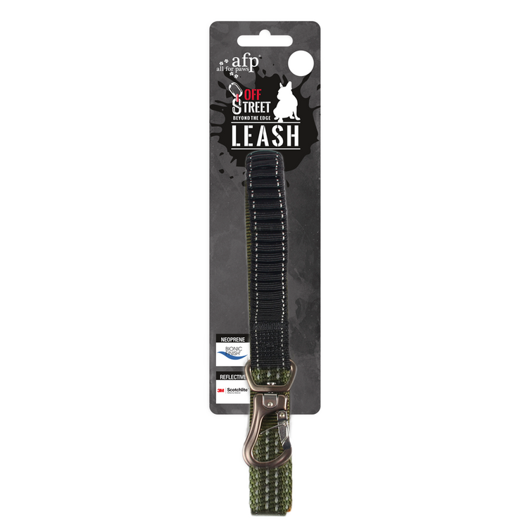Foto van AFP Off Street Dog Leash Olive Green S