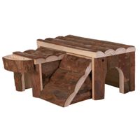 Trixie Huis Luka muizen schorshout - 2 stuks