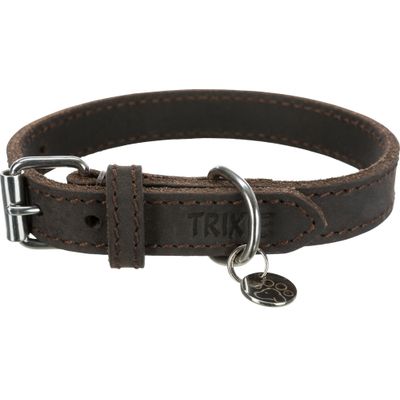 Foto van Trixie Rustic vetleer-halsband