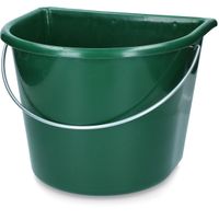 Emmer met vlakke kant 15 l groen