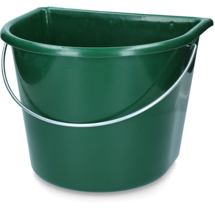 Foto van Emmer met vlakke kant 15 l groen