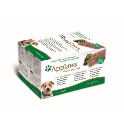 Applaws Hondenvoer Pate Multipack Country Selection 5 x 150 gr. Foto van Applaws Hondenvoer Pate Multipack Country Selection 5 x 150 gr.