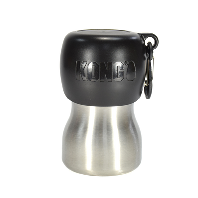 Foto van KONG H2O 255 ml rvs waterfles zwart