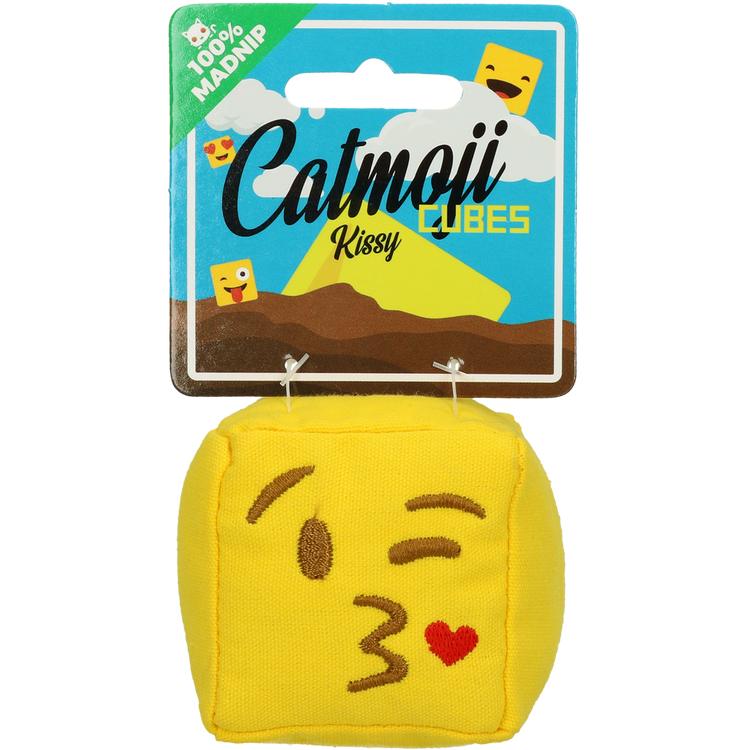 Foto van Emoji Cat Cube Kissy (met MadNip)