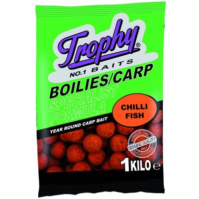 Foto van Albatros Trophy Baits Boilies 1Kg/15Mm Chili Fish