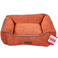 KONG Lounger Beds Small. Oranje met grijze lijn