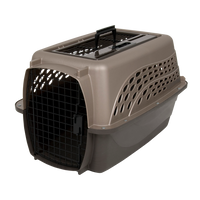 Petmate 2 Door Top Load Kennel S Brown