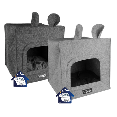 Foto van Let&#039;s sleep Pet Cave Chunk Grijs