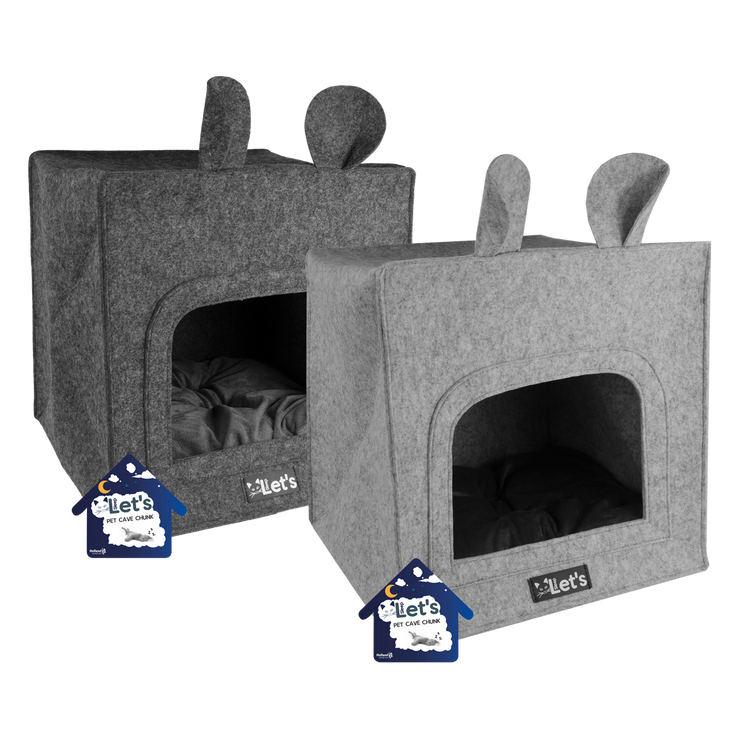 Foto van Let&#039;s sleep Pet Cave Chunk Grijs