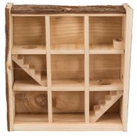 Trixie Toren met 9 kamers hamsters schorshout