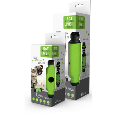 Foto van Eat Slow Live Longer Feed and Treat L Groen