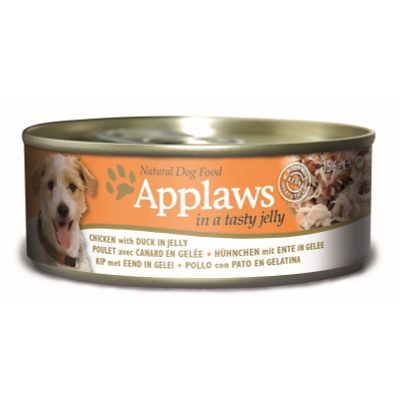 Applaws Hondenvoer Blik Jelly Kip & Eend 156 gr. Foto van Applaws Hondenvoer Blik Jelly Kip & Eend 156 gr.