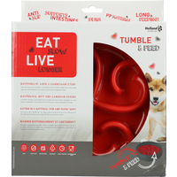 Eat Slow Live Longer Tumble Feeder Red