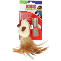 KONG Cat Refillable Catnip Feather Mouse
