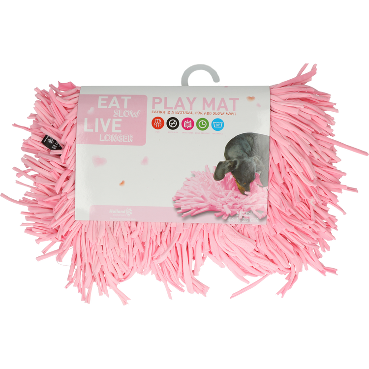 Foto van Eat Slow Live Longer Play Mat Pink