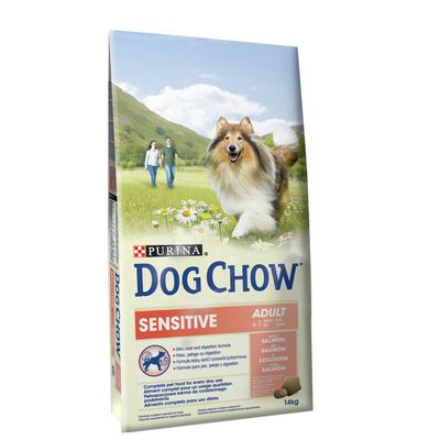 Foto van Dog Chow Sensitive salmon/rice