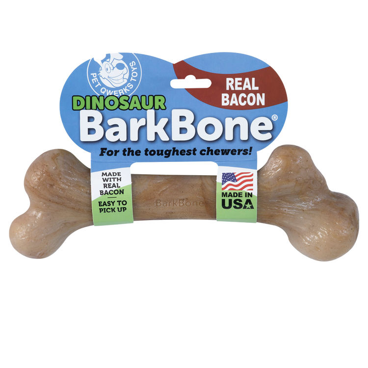 Foto van Pet Qwerks Dino Bacon en Nylon - XXXL