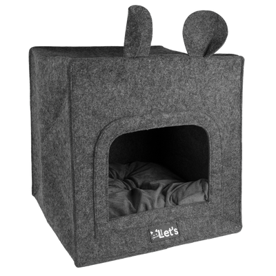 Foto van Let&#039;s sleep Pet Cave Chunk Antraciet