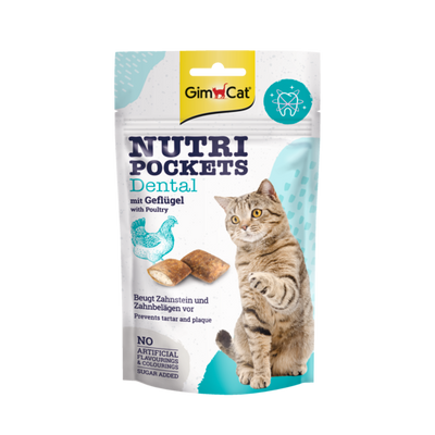 GimCat Nutri Pockets Dental 60 g Foto van GimCat Nutri Pockets Dental 60 g