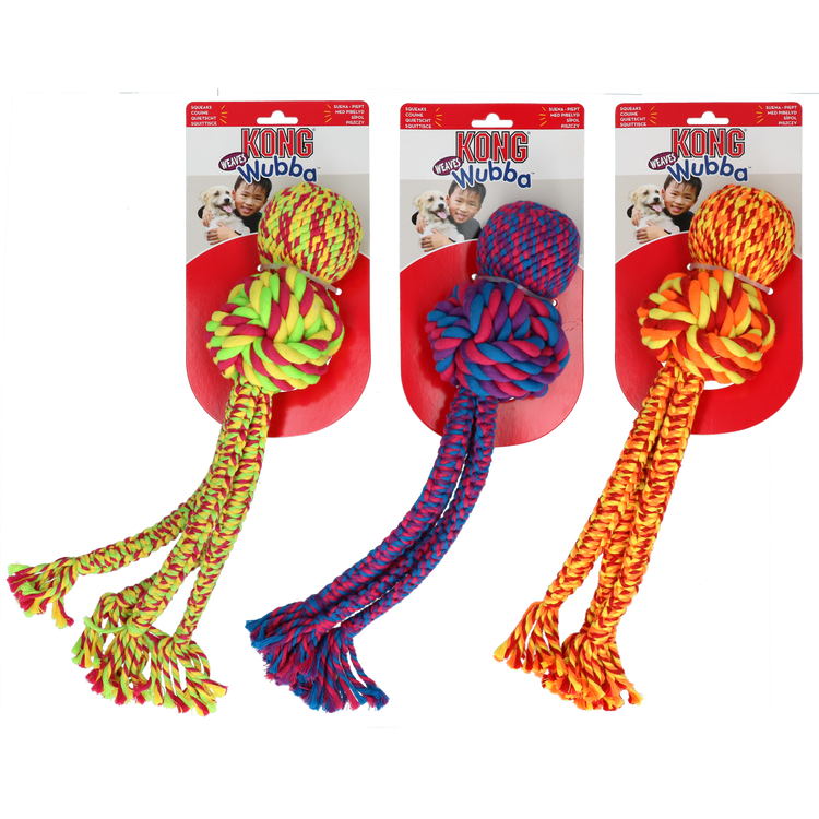 Foto van KONG Wubba Weaves met touw Ass. XL