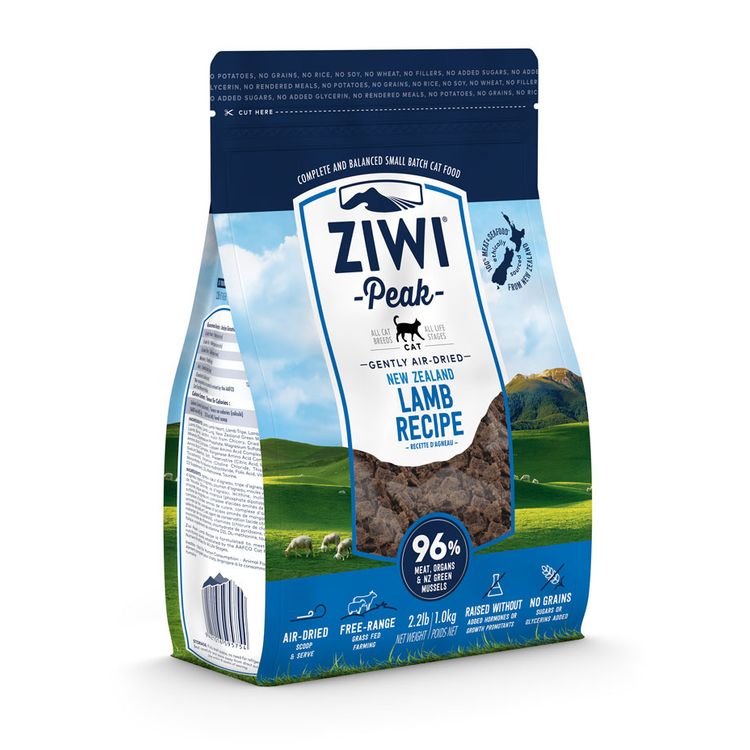 Ziwi PEAK CAT GENTLY AIR-DRIED Lamb 1kg. Foto van Ziwi PEAK CAT GENTLY AIR-DRIED Lamb 1kg.