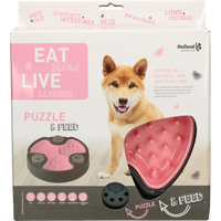 Eat Slow Live Longer Puzzle and Feed Pink